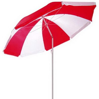 Пляжный зонт с наклоном 200 см 4VILLA цвет - красно-белые сектора